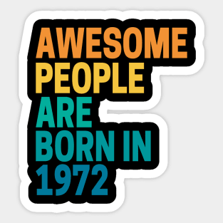 50th Birthday Vintage Retro Sticker